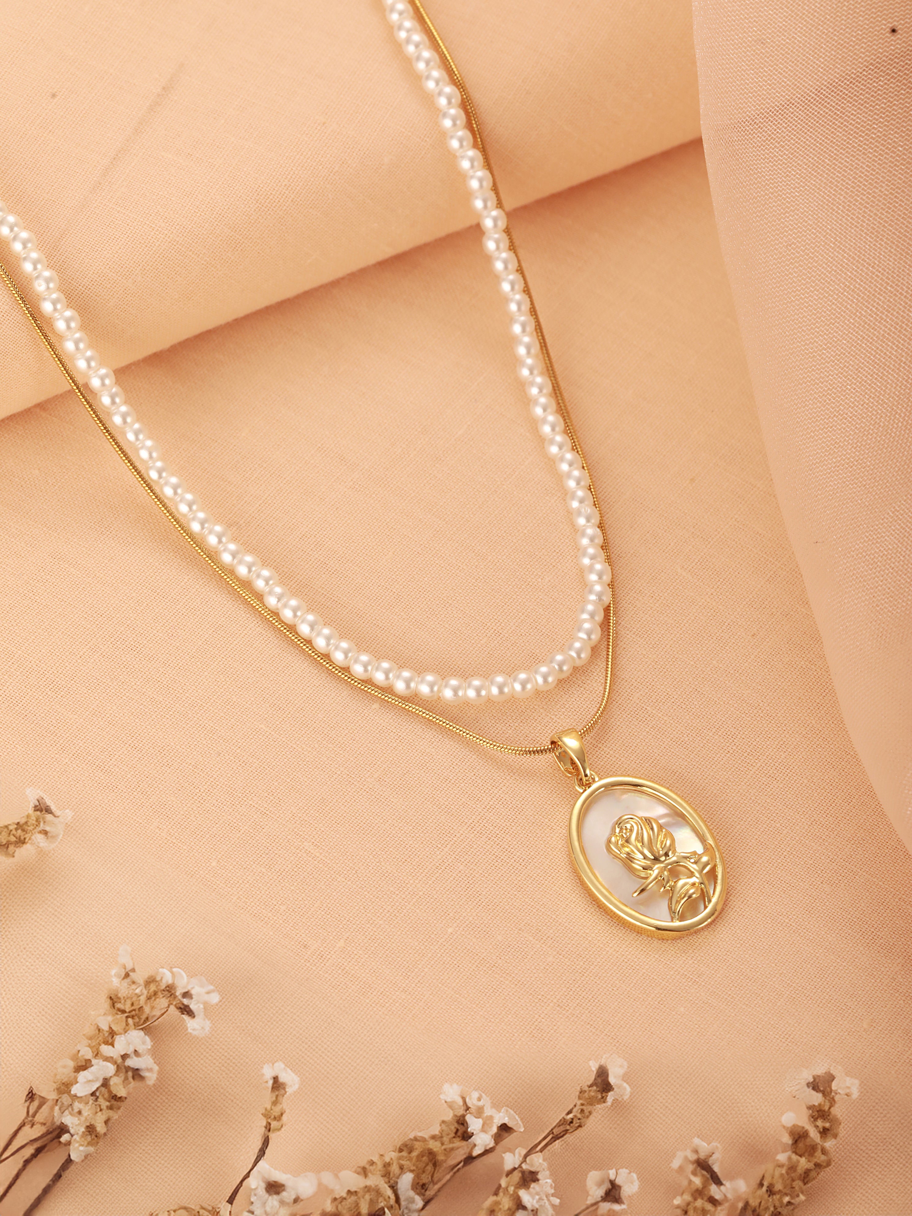 Rebel Rose Necklace  - 18K Gold Plated