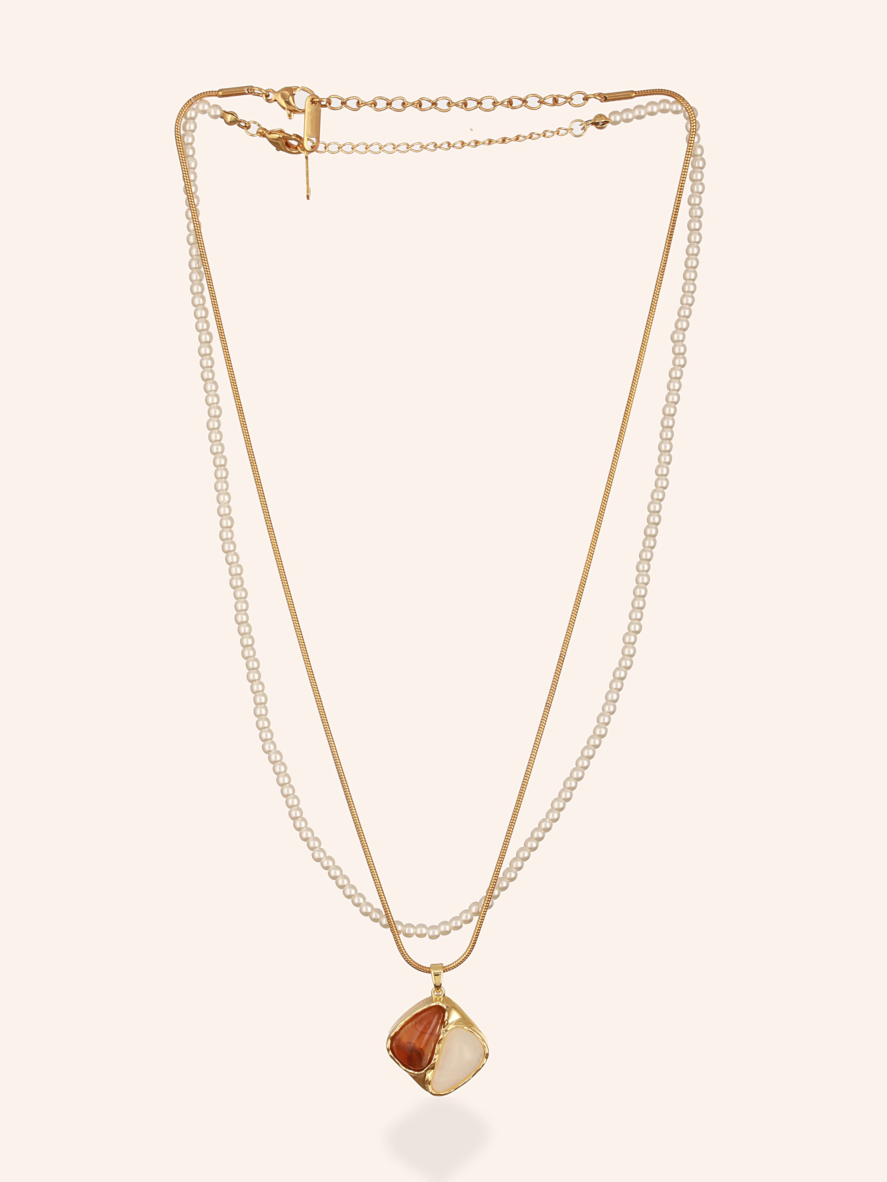 Dual Essence Necklace  - 18K Gold Plated