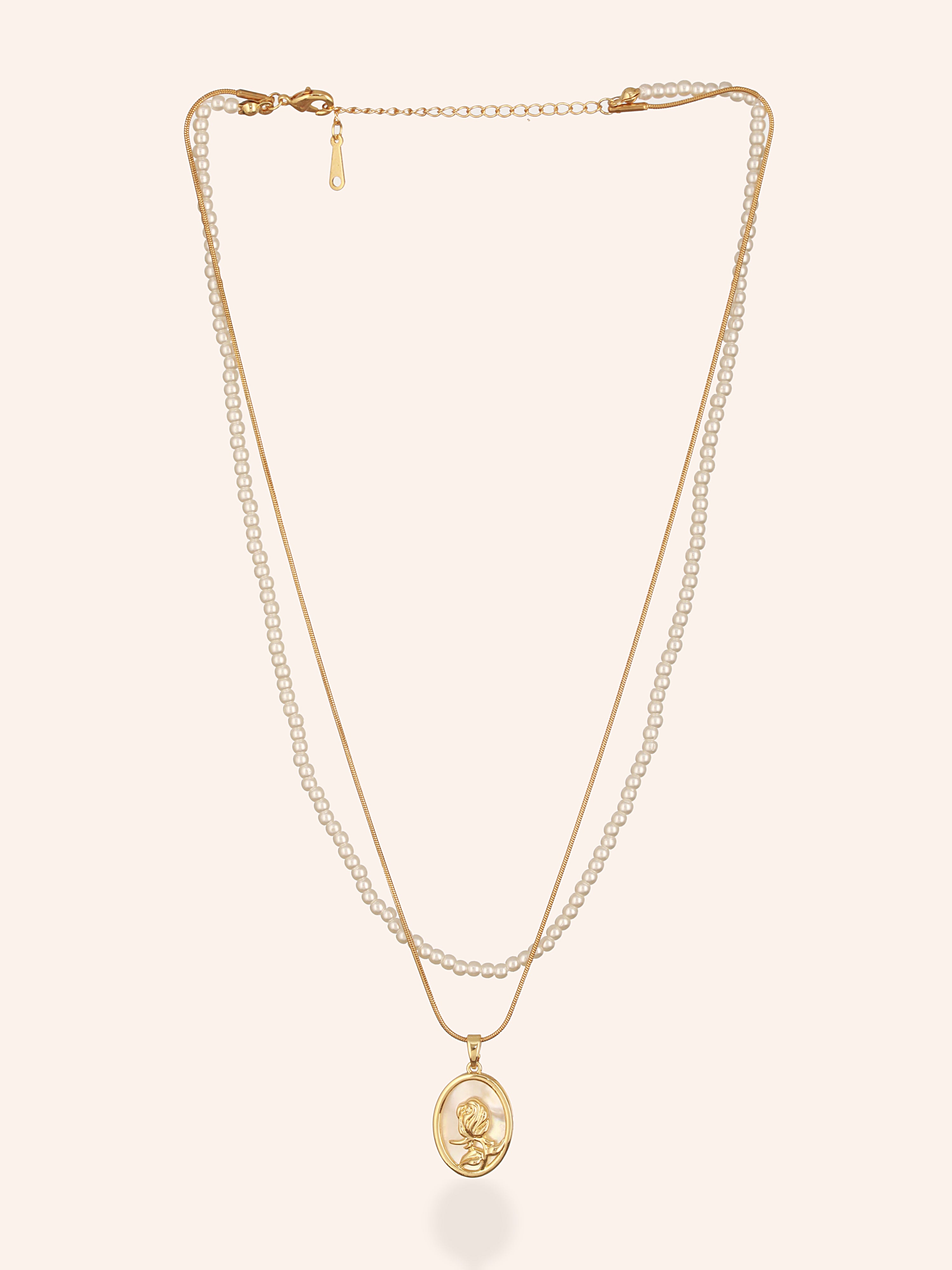 Rebel Rose Necklace  - 18K Gold Plated