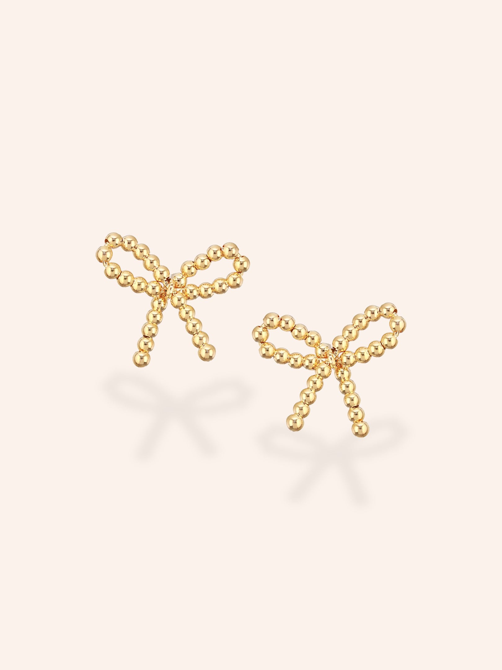 Mini Bow Studs-18K Gold Plated