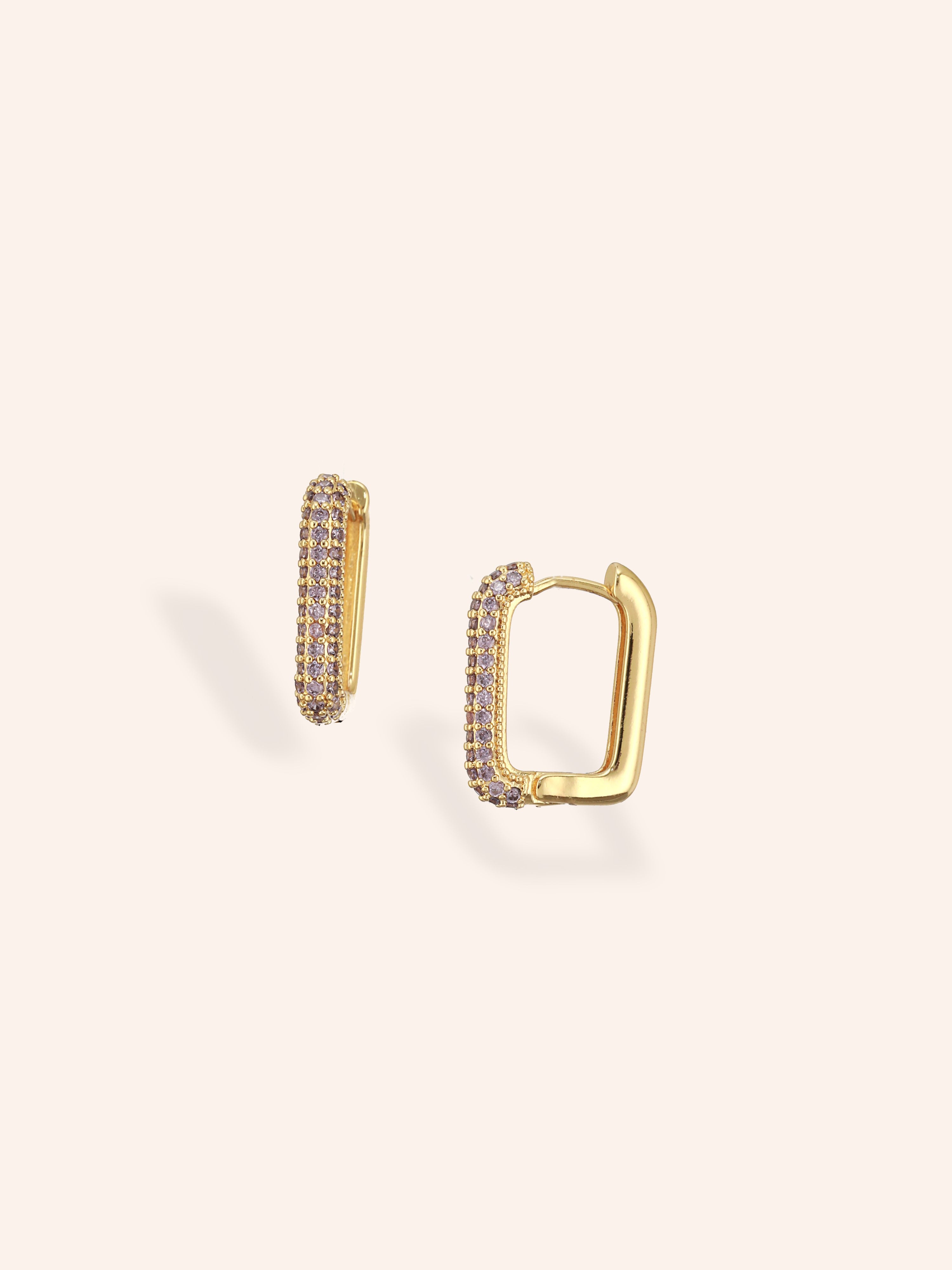 Sparkle Hoops-18K Gold Plated