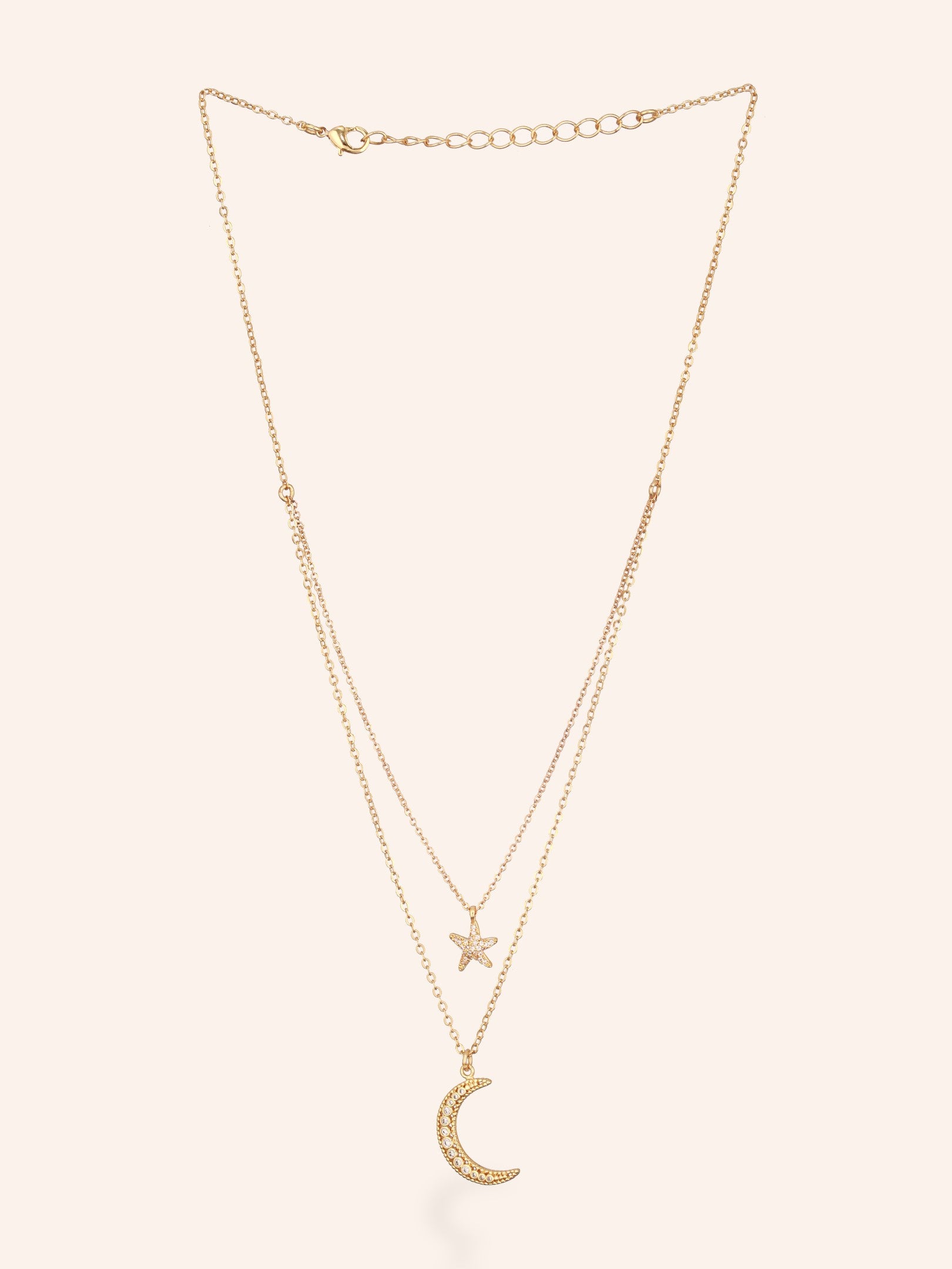 Starry Layer Necklace-18K Gold Plated