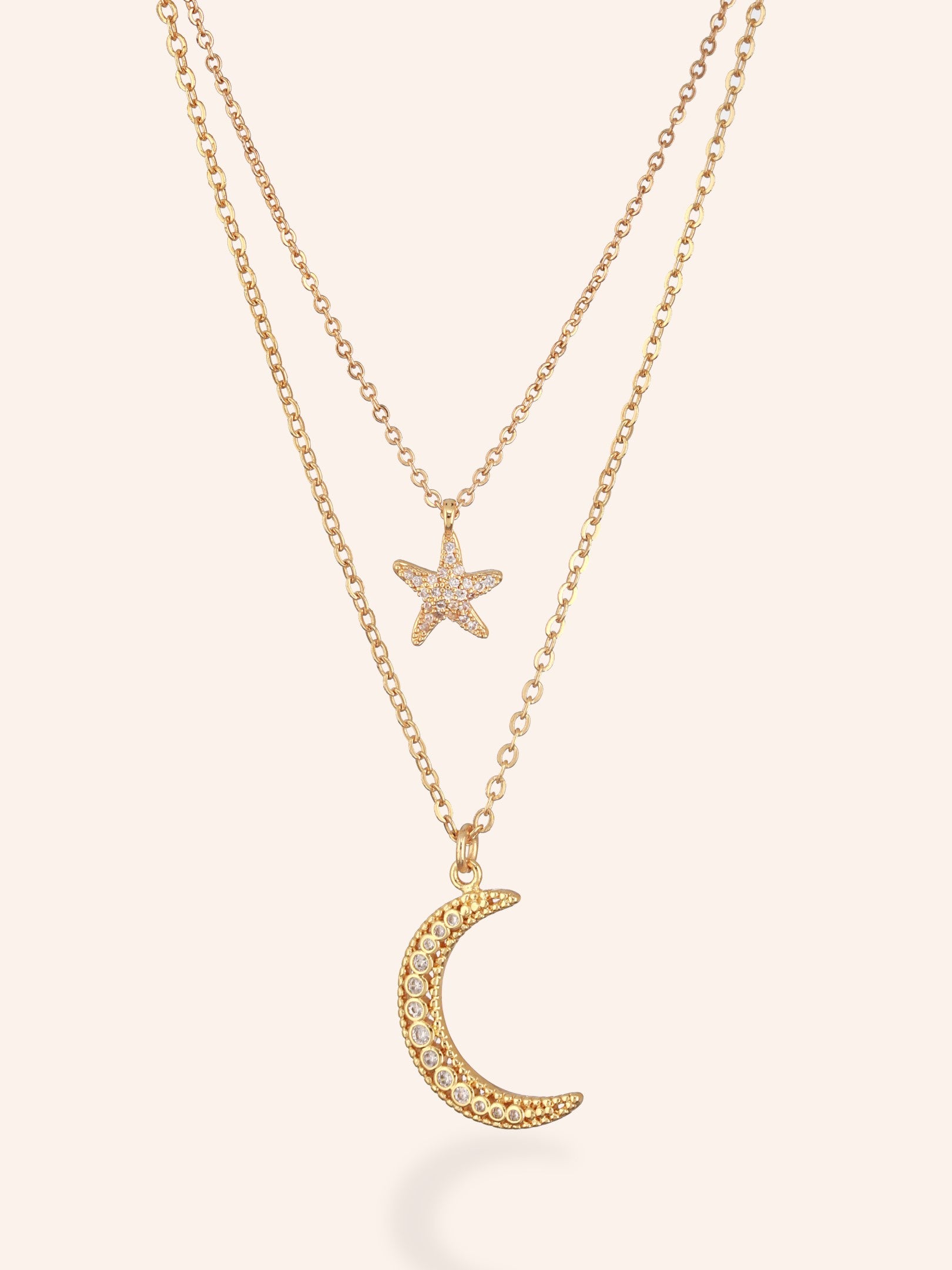 Starry Layer Necklace-18K Gold Plated