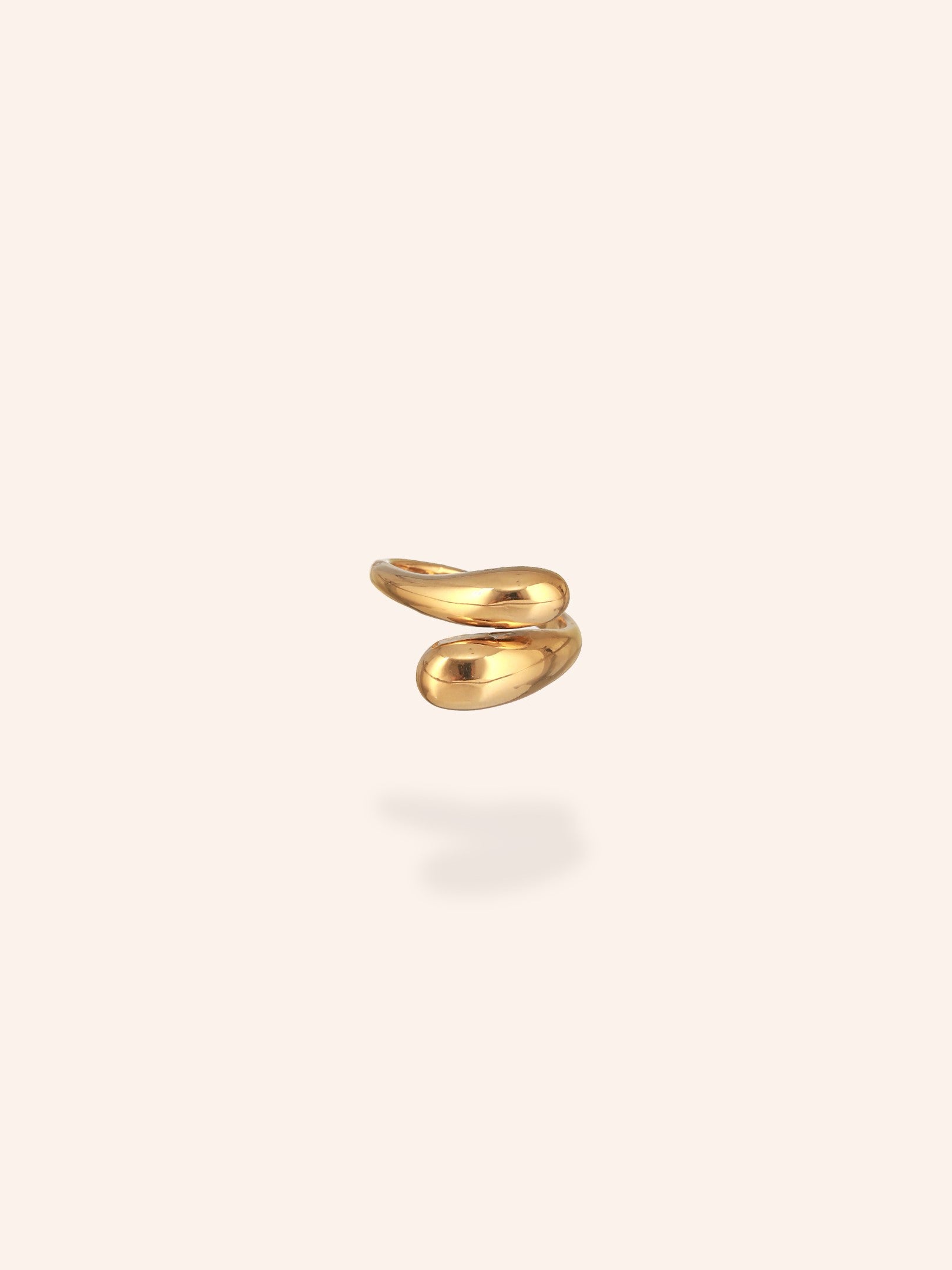 Ripple Ring-18K Gold Plated