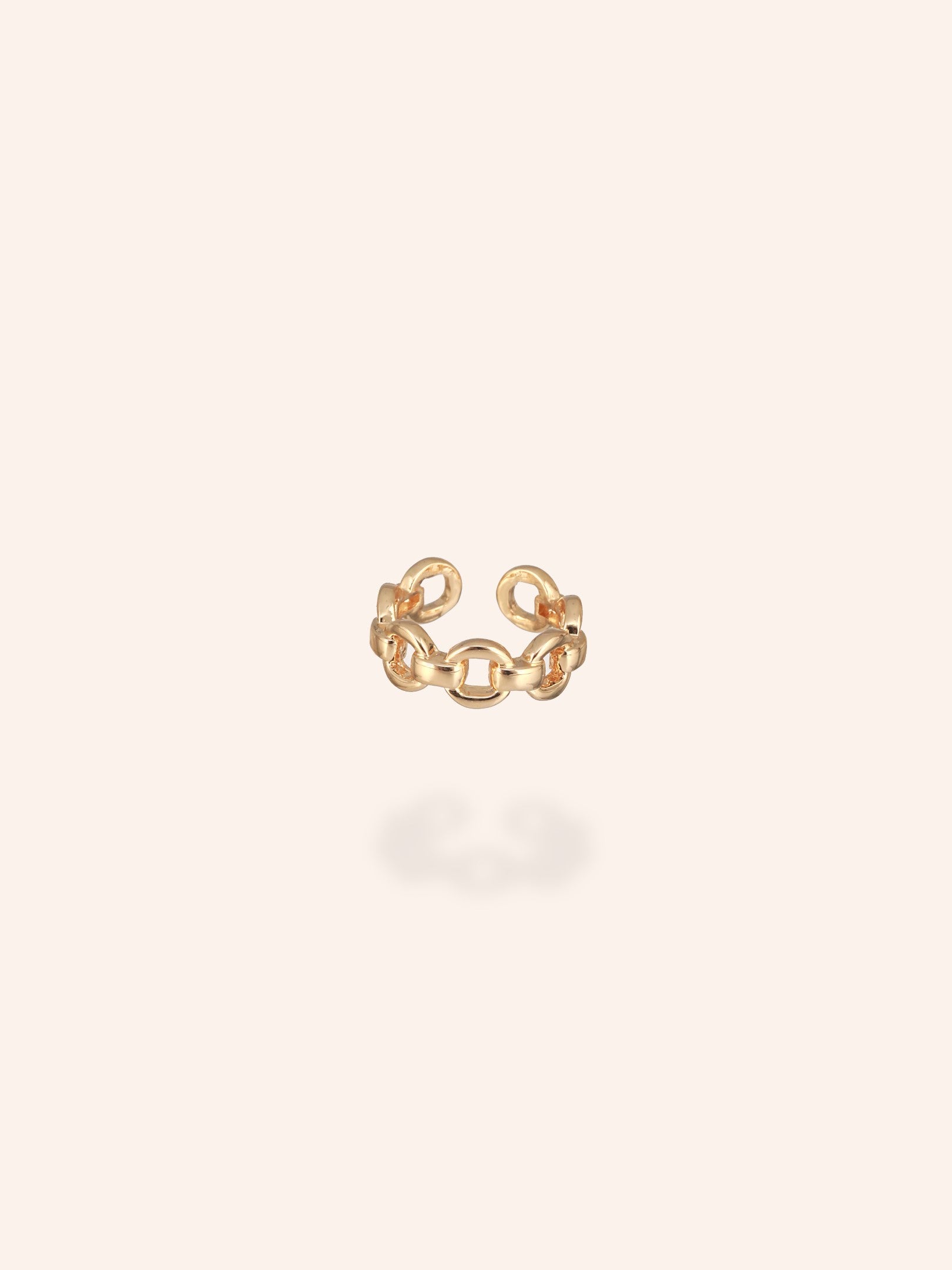 Chic Chain Ring-18K Gold Plated