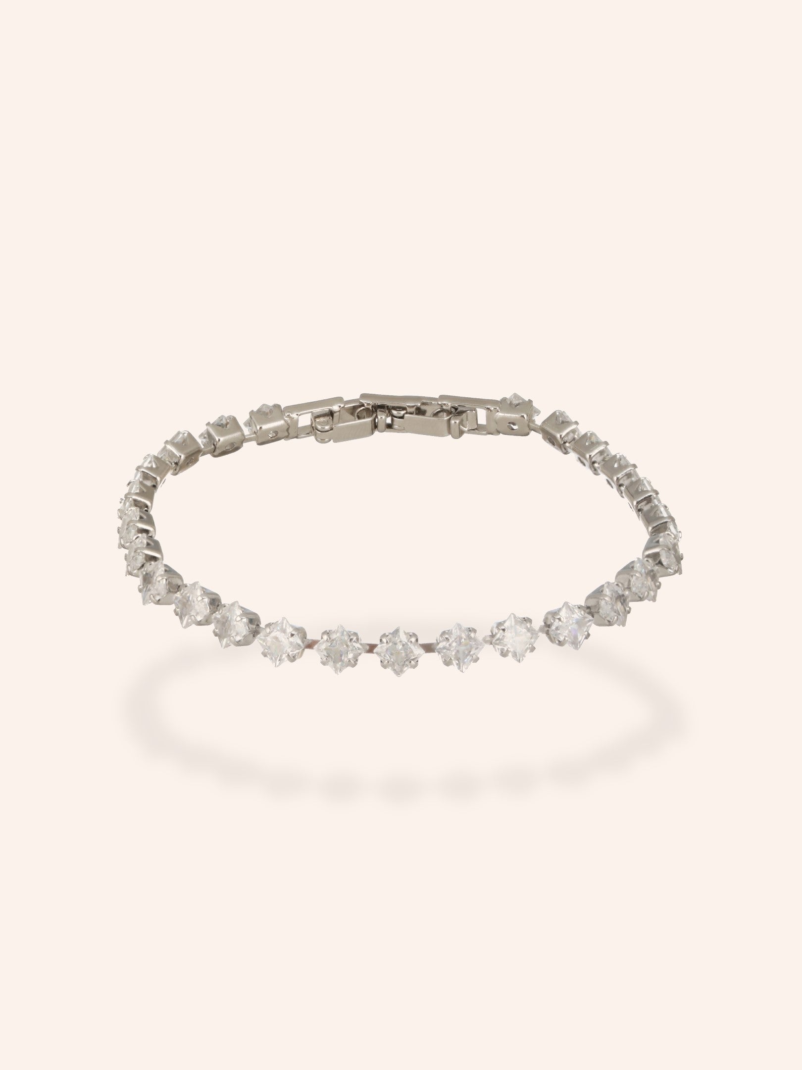 Celestial Silver Tennis Bracelet-18K Gold Plated