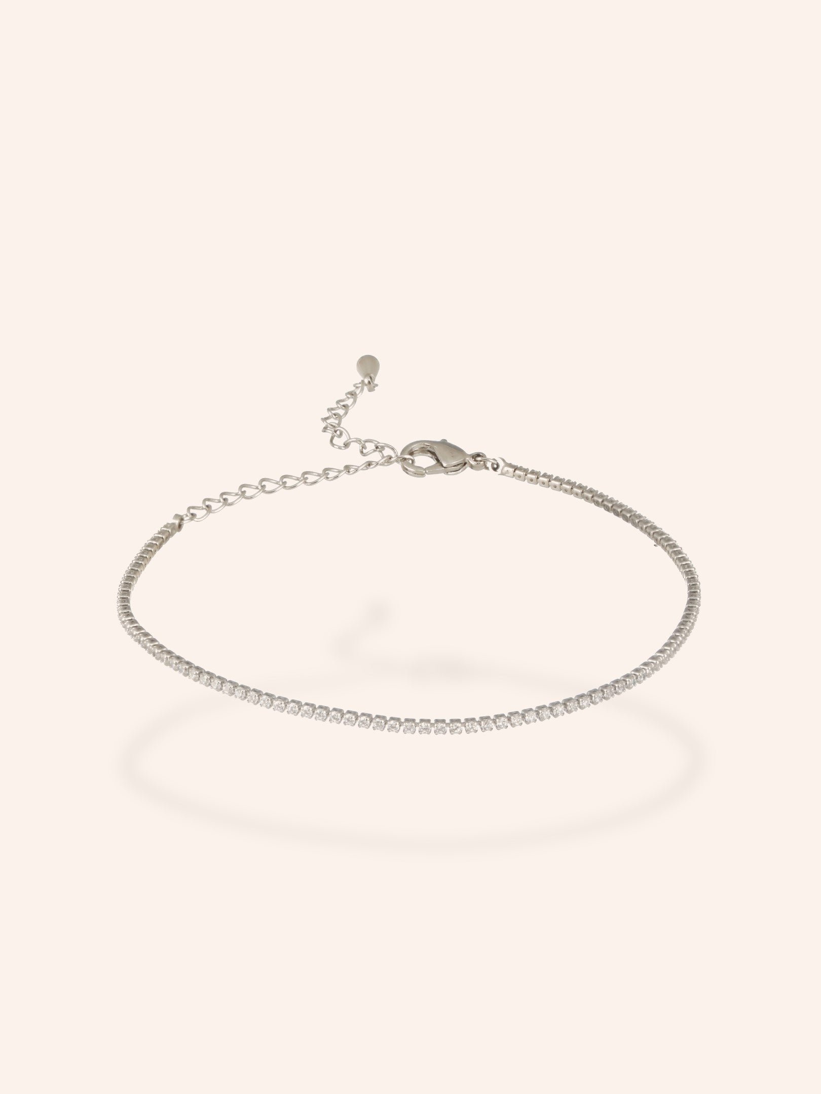 Sleek Silver Chain Bracelet-18K Gold Plated