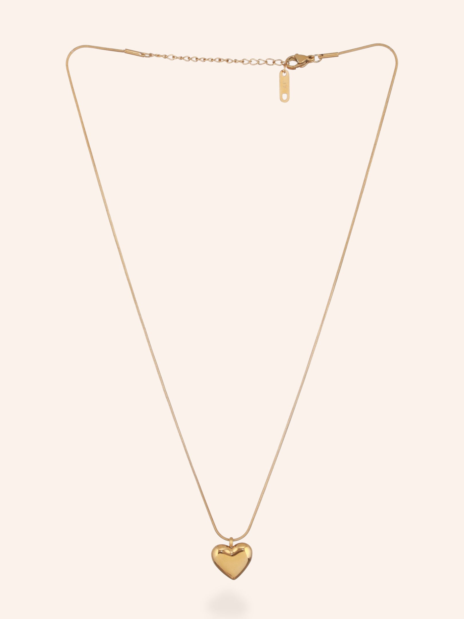 Heart Pendant Necklace-18K Gold Plated