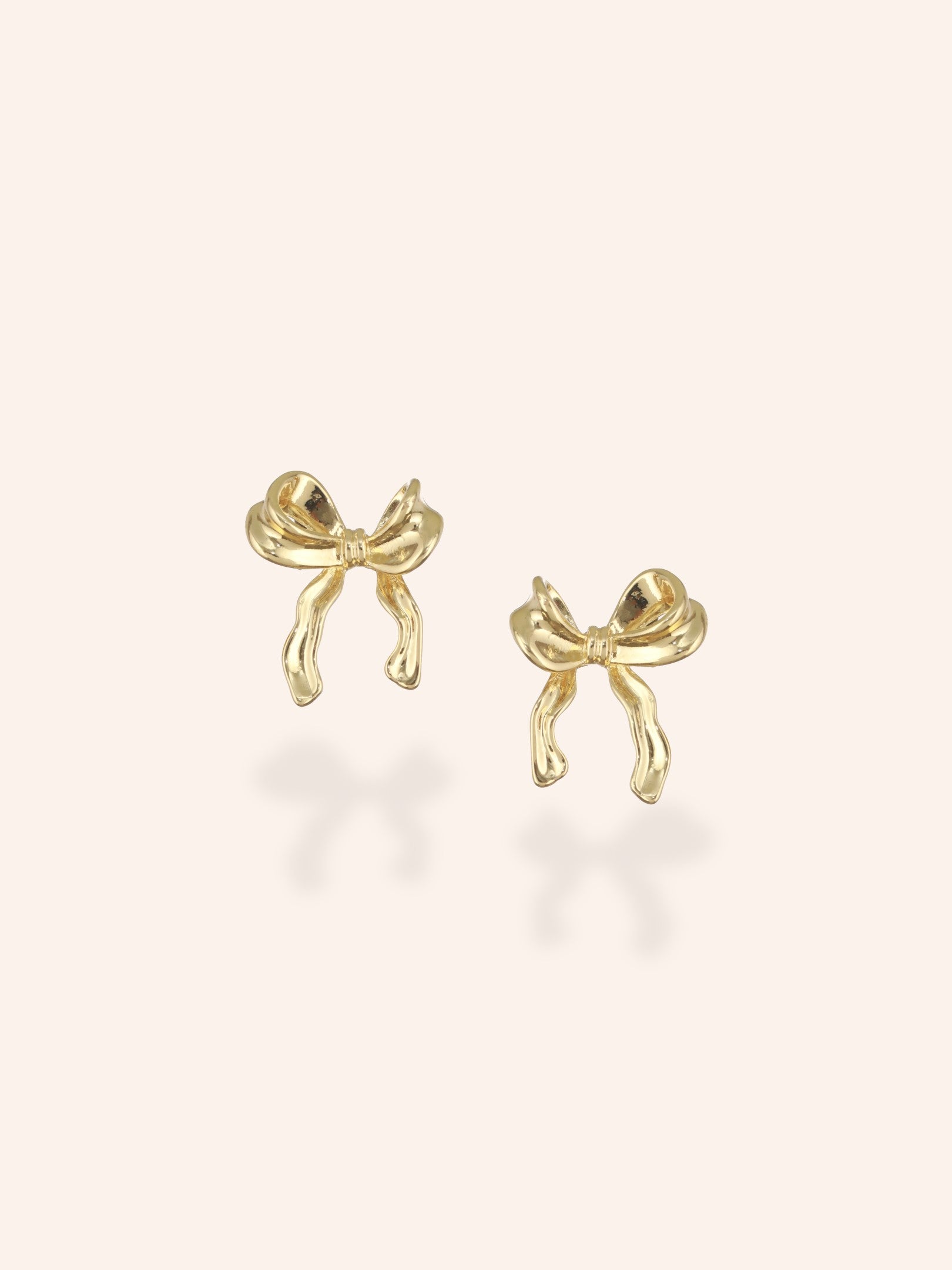 Bow Radiance Earrings - 18K Gold Plated