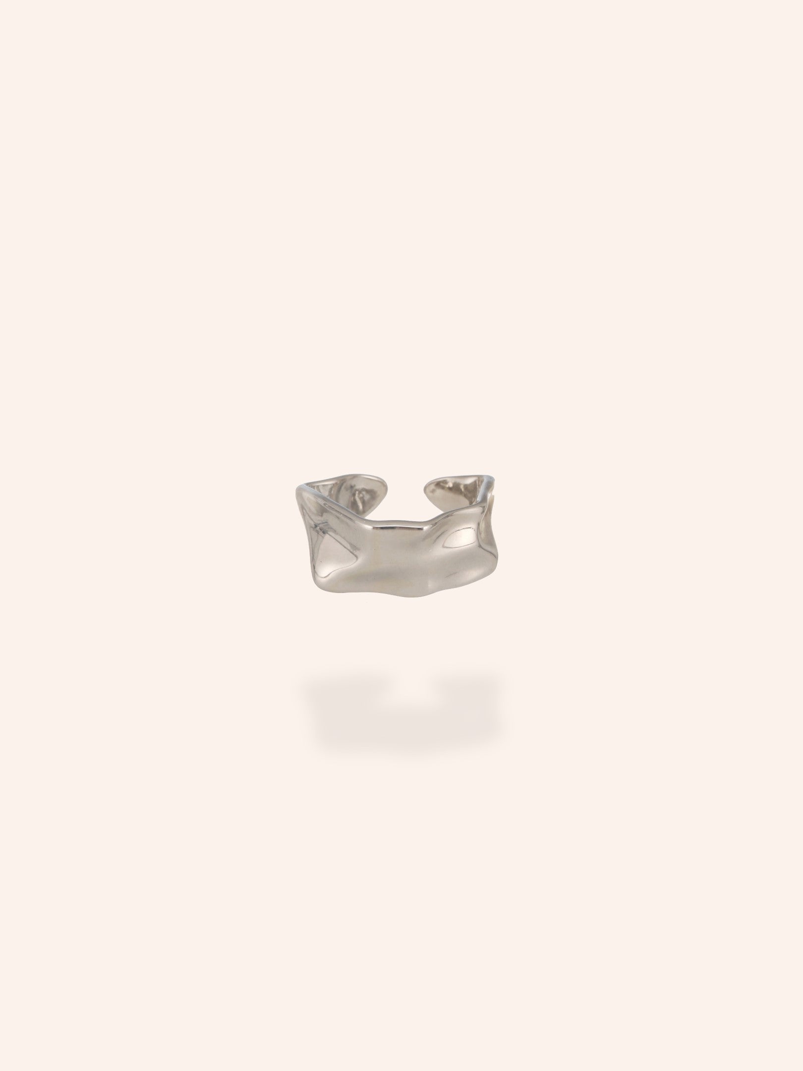 Silver Cascade Ring-18K Gold Plated