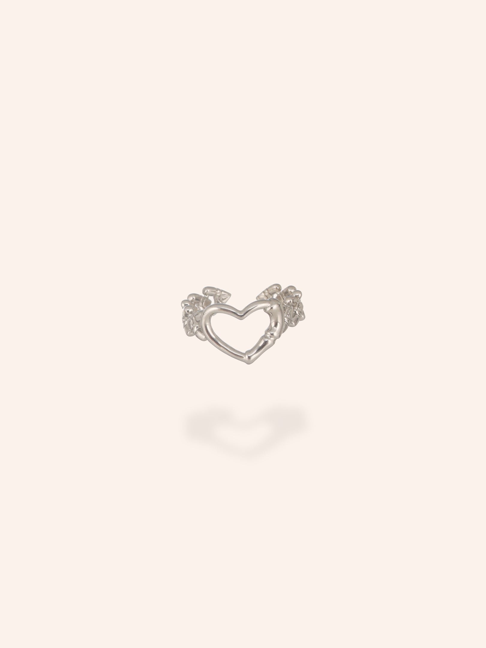 Open Heart Ring-18K Gold Plated