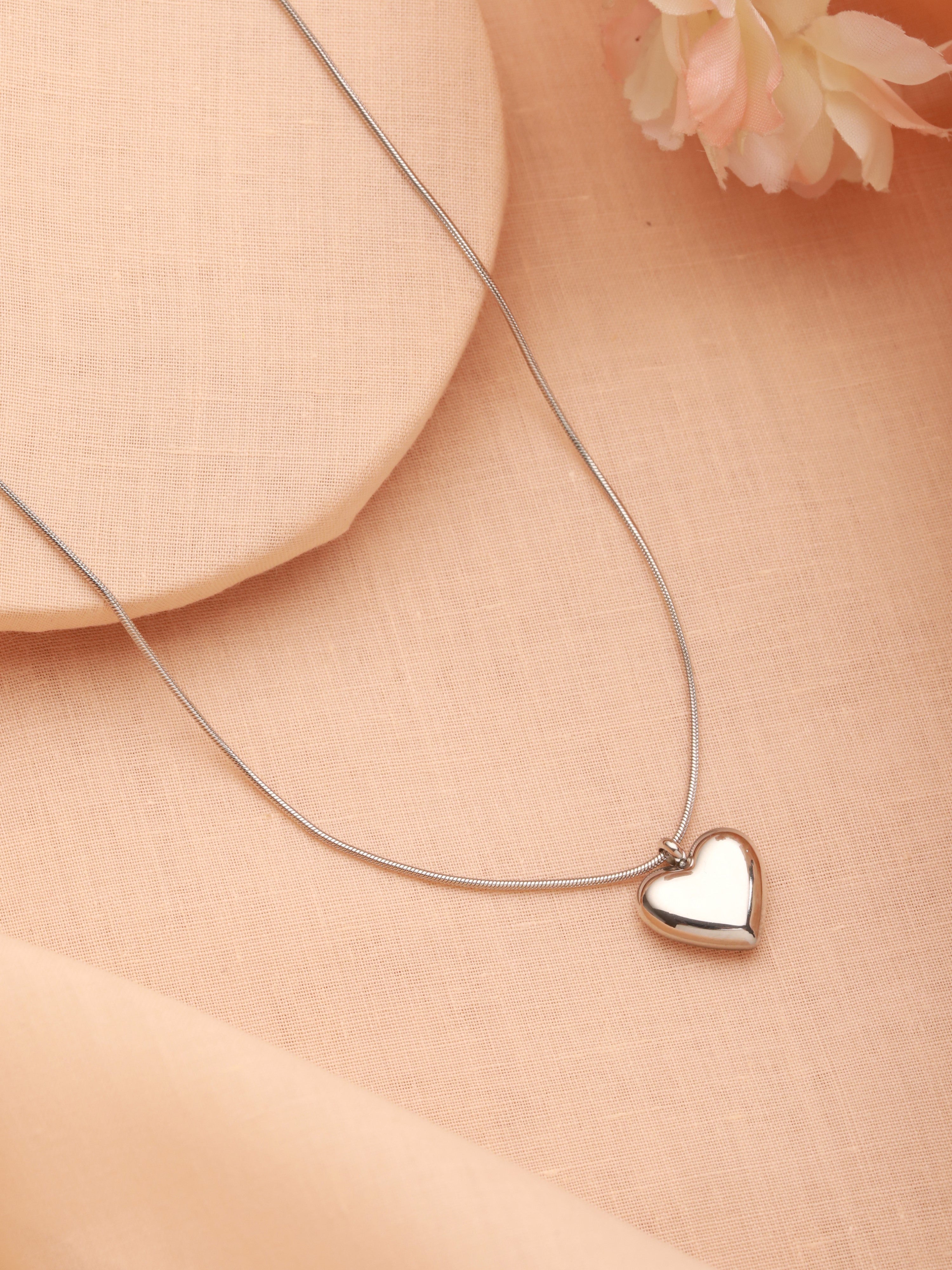 Heart Pendant Necklace-18K Gold Plated