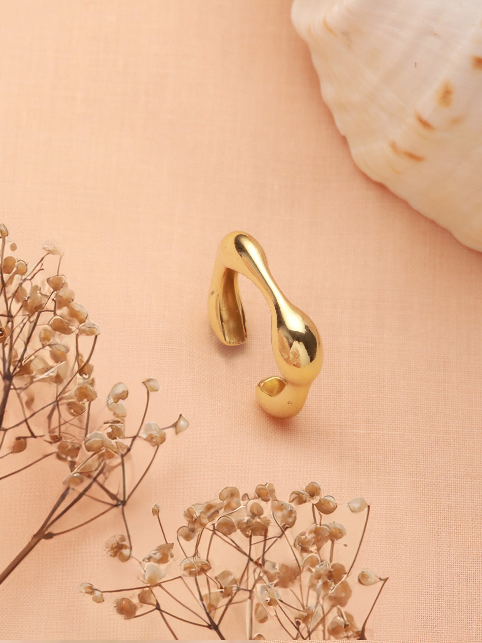 Smooth Gold Ring-18K Gold Plated